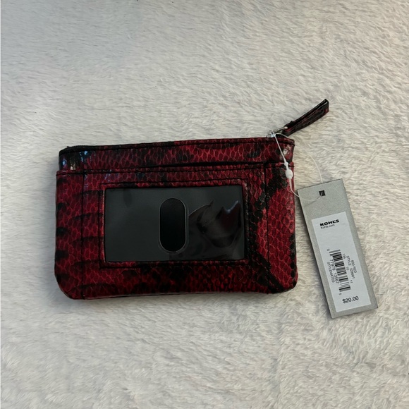 Apt. 9 Red Snake Print Coin Purse - Picture 2 of 4